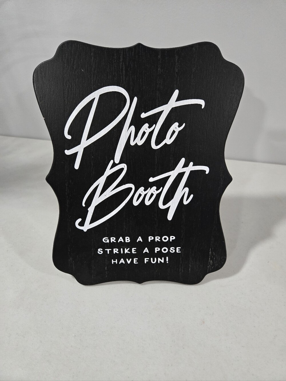 Black "Photo Booth" Decorative Sign - Home Accents
